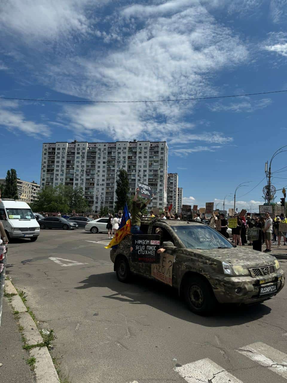 Зображення посту: У Києві відбулася акція «Free Azovstal Defenders» – ФОТО