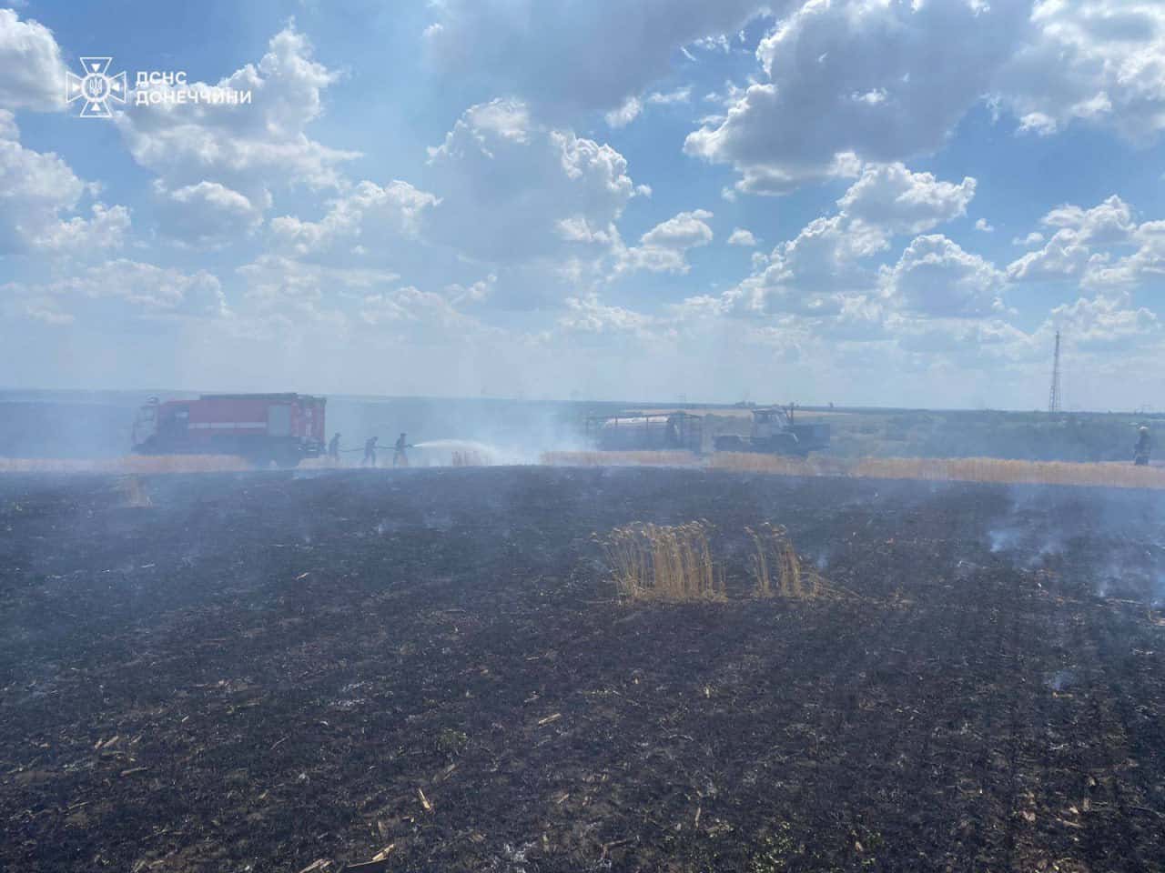 Зображення посту: Окупанти поцілили у пшеничні поля на Донеччині