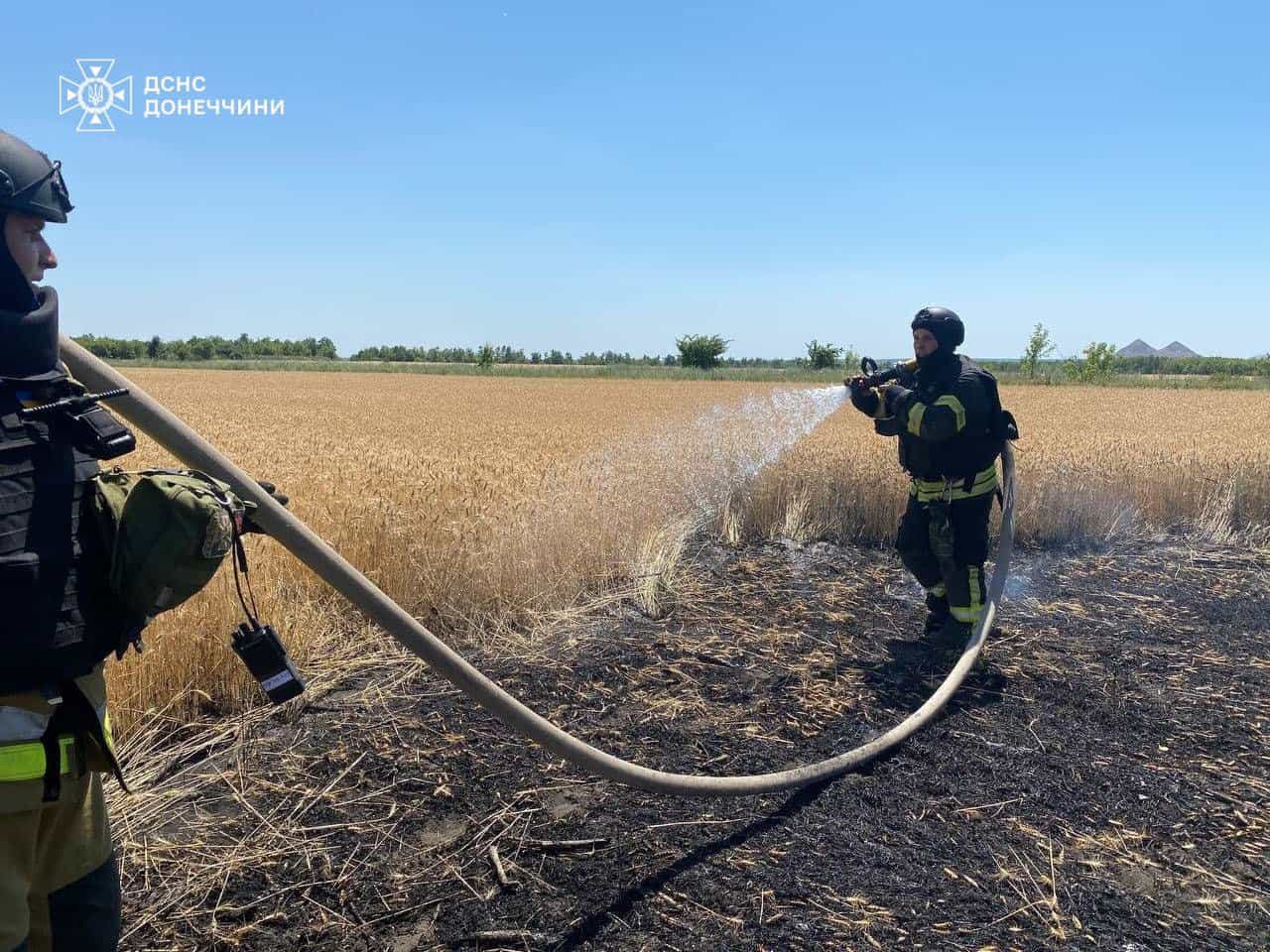 Зображення посту: Ворог навмисно знищує пшеничні поля на Донеччині