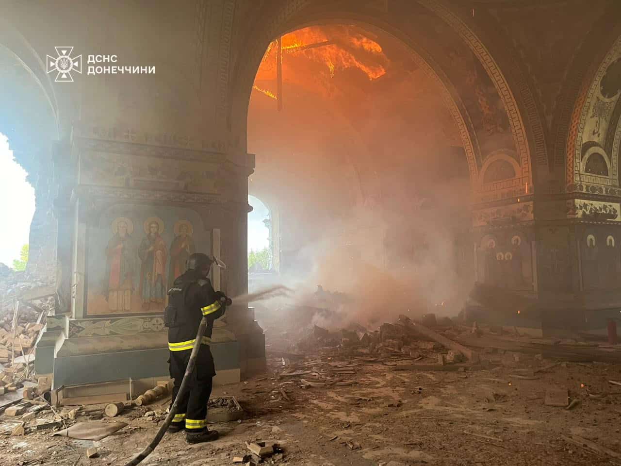 Зображення посту: Росіяни знищили храм в Новоекономічному на Донеччині