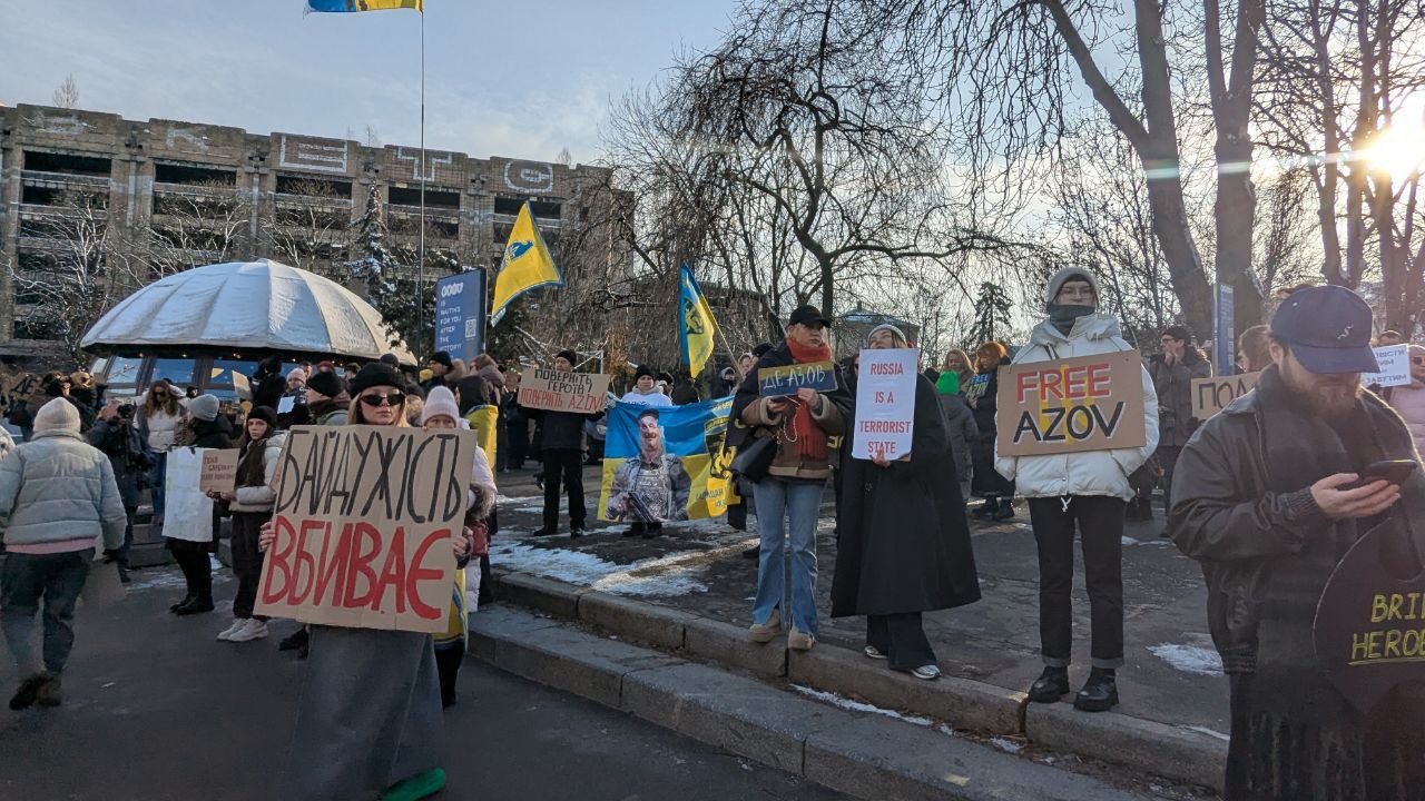 Зображення посту: У Києві пройшла акція на підтримку військовополонених та зниклих безвісти