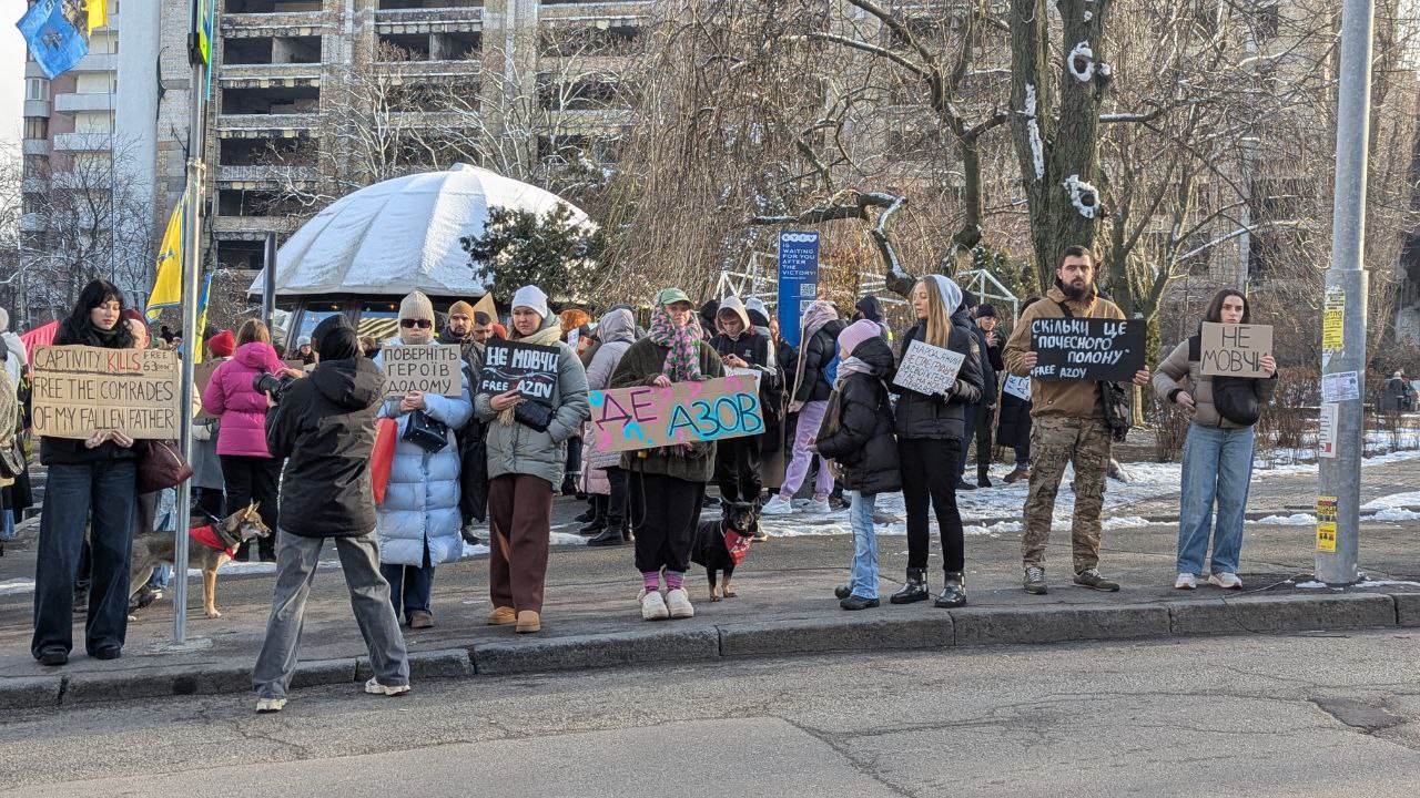 Зображення посту: У Києві пройшла акція на підтримку військовополонених та зниклих безвісти