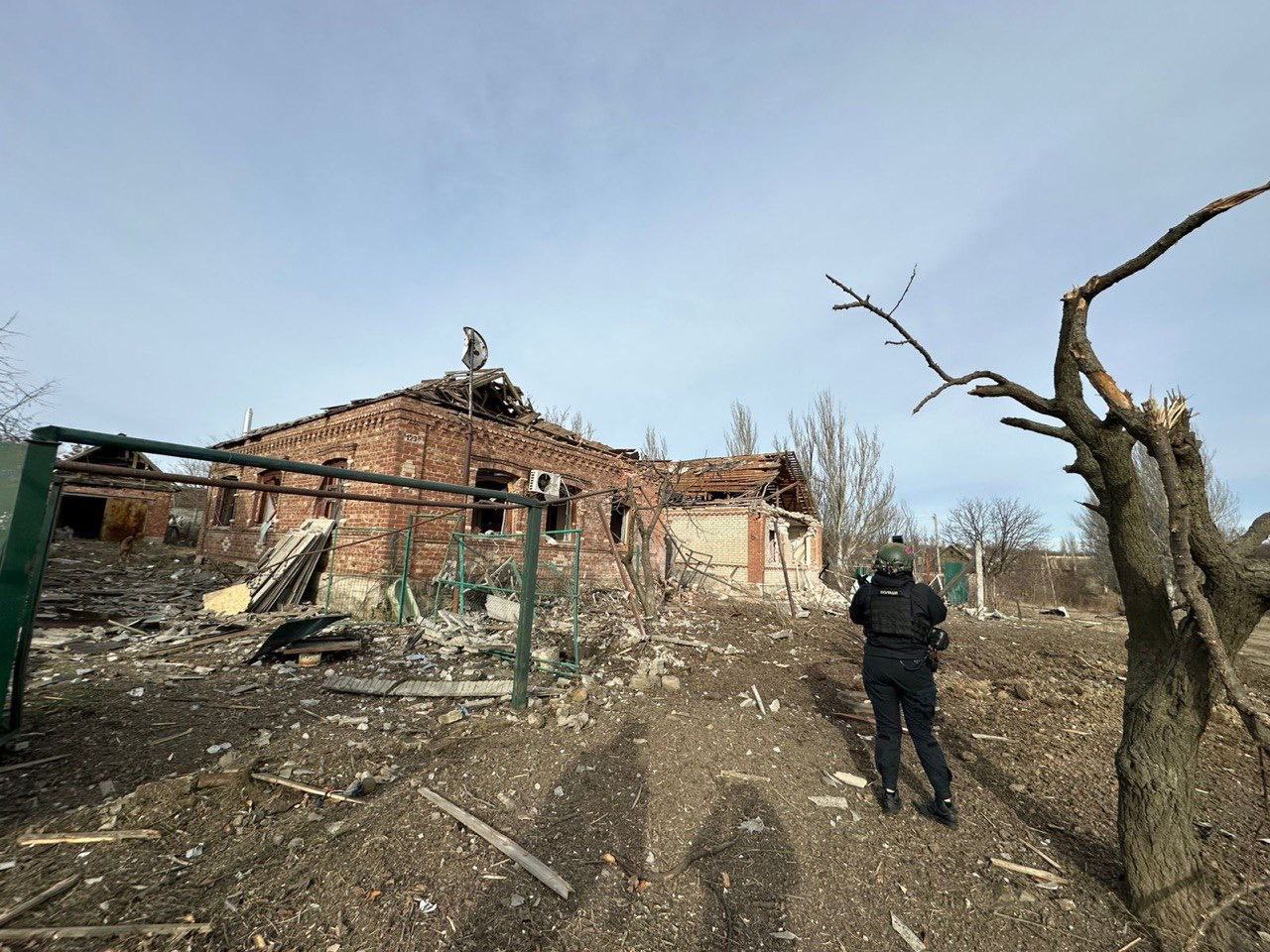 Наслідки обстрілів в Костянтинівці