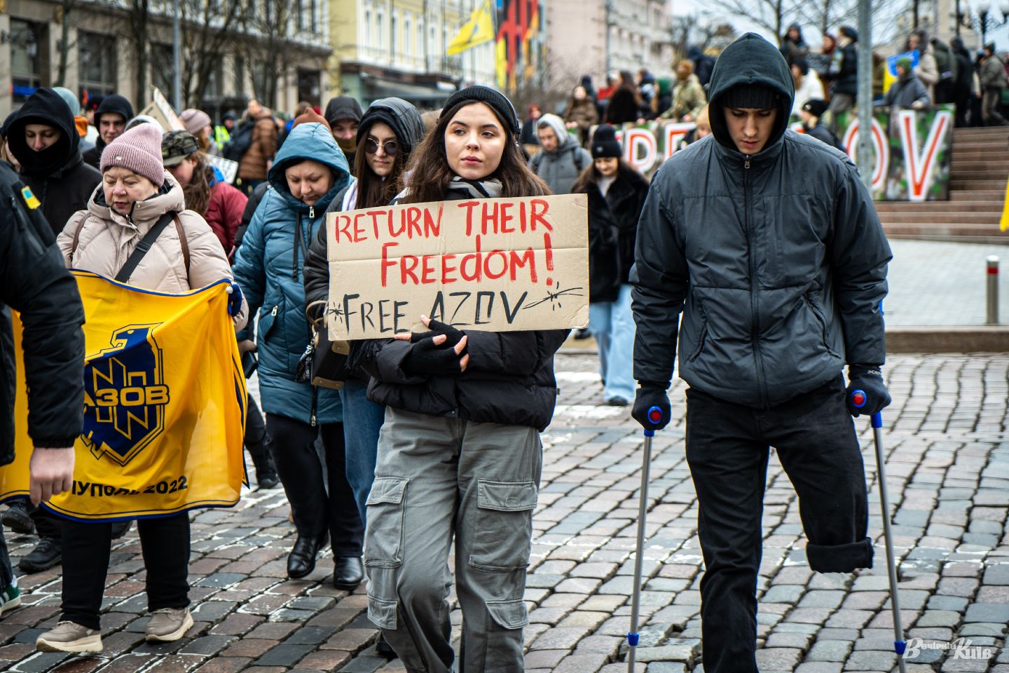 Стаття: Правоохоронці склали протокол на організаторів акції на підтримку військовополонених у Києві