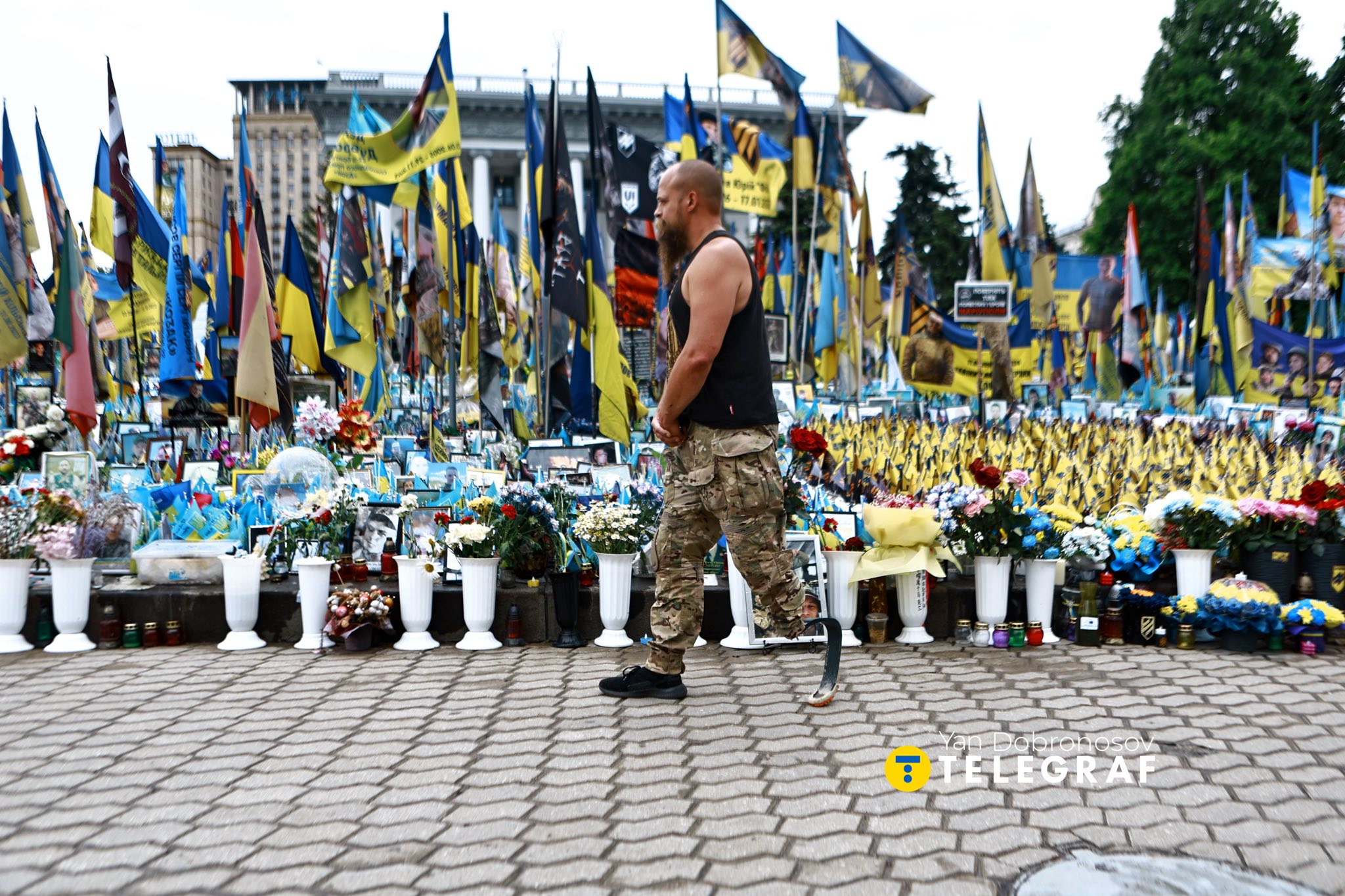 Зображення посту: Ветеран Сергій Янюк восьмий день голодує на Майдані