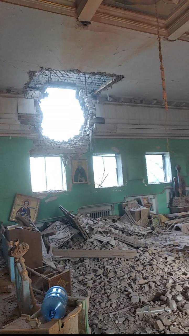 Зображення посту: Окупанти обстріляли храм у Добропіллі та промислову зону в Краматорську: одна людина загинула