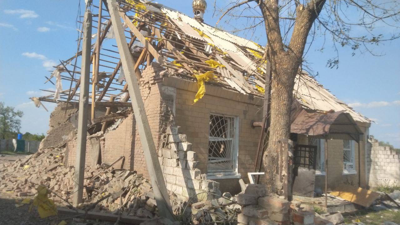 Зображення посту: Окупанти двічі пошкодили обстрілом храм на Донеччині