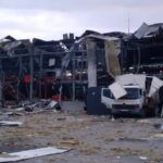 Зображення посту: Російські військові зруйнували обстрілом термінал «Нової пошти» у Слов’янську